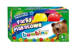 Farby plakatowe St.Majewski kolor: mix 20 ml 6 kol.