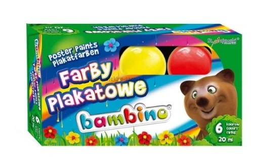 Farby plakatowe St.Majewski kolor: mix 20 ml 6 kol.