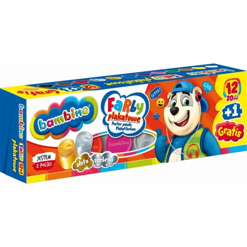 Farby plakatowe St.Majewski Polly pocket kolor: mix 20 ml 12 kol.