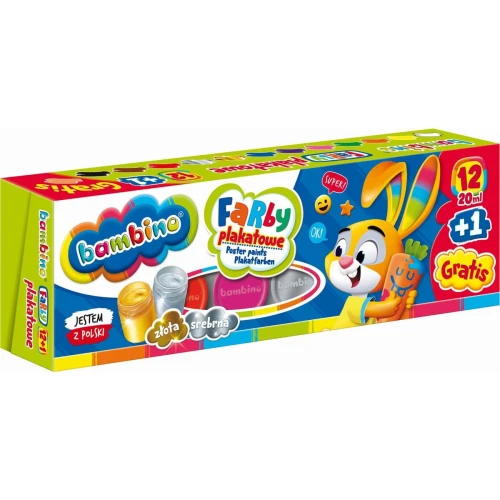 Farby plakatowe St.Majewski Polly pocket kolor: mix 20 ml 12 kol.