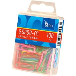Spinacz okrągły Tetis 28 mm 100 szt (GS200-M)