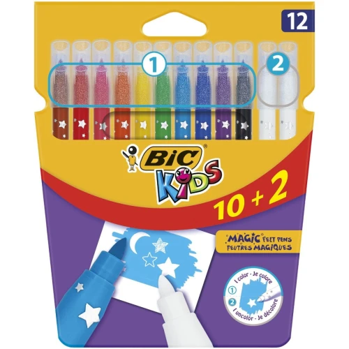 Flamaster Bic Kids Colour &amp; Erase 12 kol. (920295)