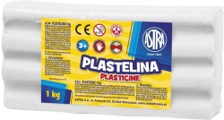 Plastelina Astra 1 kol. biała 1000g