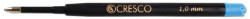 Wkład do długopisu Cresco wkłady, niebieski 1,0 mm (033251)