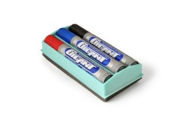 Marker suchościeralny Kamet + gąbka GIGANT, (różne) okrągła końcówka (K-2911)