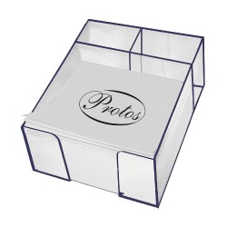 Kostka papierowa Protos - biały 85 mm x 85 mm x 50 mm