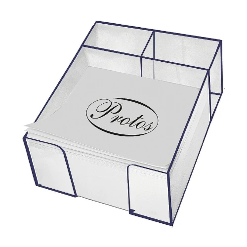 Kostka papierowa Protos - biały 85 mm x 85 mm x 50 mm