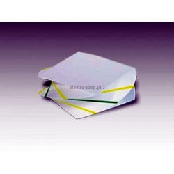 Kostka papierowa Protos kręcona - biały 75 mm x 75 mm x 30 mm