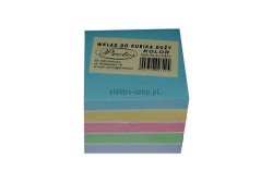 Kostka papierowa Protos - różne 85 mm x 85 mm x 80 mm