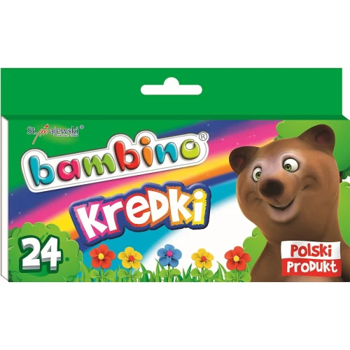 Kredki glinkowe St.Majewski Bambino 24 kol.
