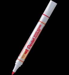 Marker suchościeralny Pentel, czerwony 1,9 mm okrągła końcówka