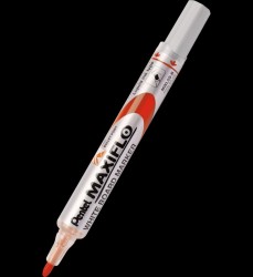 Marker suchościeralny Pentel, czerwony 1,1-2,2 mm okrągła końcówka