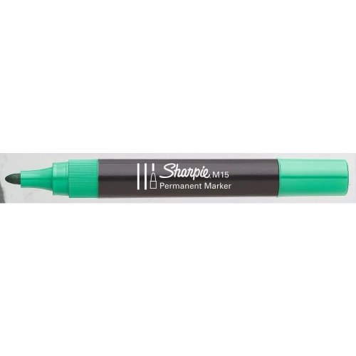 Marker permanentny Paper Mate, zielony okrągła końcówka
