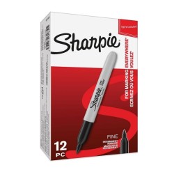 Marker permanentny Sharpie Sharpie Fine, czarny 1,0 mm fibrowa końcówka (S0810930)