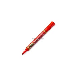 Marker permanentny Pentel, czerwony 1,2-4,5 mm ścięta końcówka