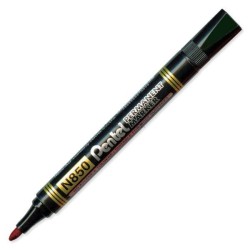 Marker permanentny Pentel, czerwony 1,5 mm okrągła końcówka