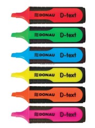 Zakreślacz Donau D-Text, różowy 1,0-5,0 mm (7358001PL-16)