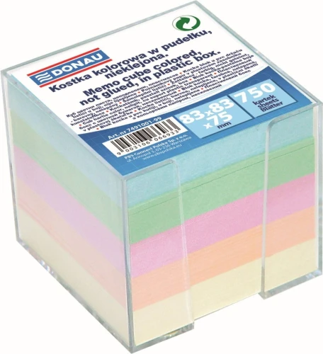 Kostka papierowa Donau - mix 83 mm x 83 mm x 75 mm (7491001-99)