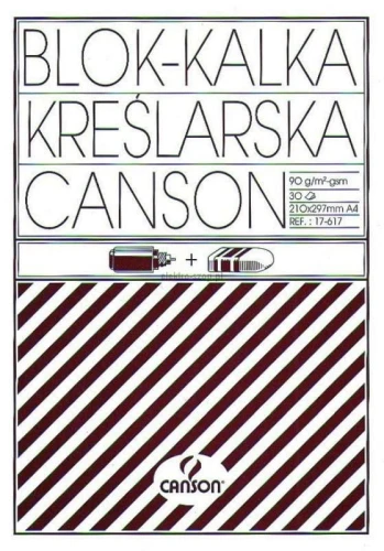 Kalka kreślarska Canson A4 - przezroczysty 90 g 210 mm x 297 mm (200005322)