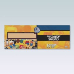 Farby plakatowe Astra kolor: mix 30 ml 12 kol. (83110901)