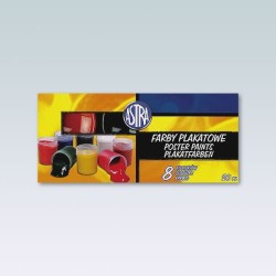 Farby plakatowe Astra kolor: mix 20 ml 8 kol. (83112903)