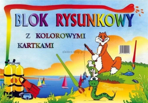 Blok rysunkowy Protos A3 kolorowy 80g 19k 297 mm x 420 mm