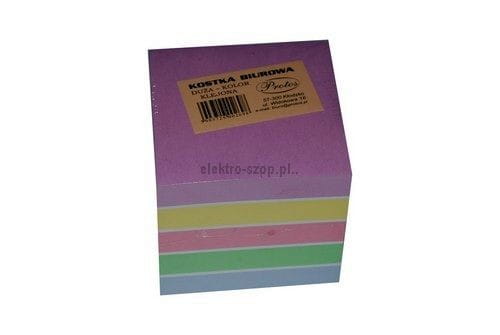 Kostka papierowa Protos - mix 85 mm x 85 mm x 75 mm