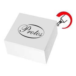 Kostka papierowa Protos klejona - biały 83 mm x 83 mm x 40 mm