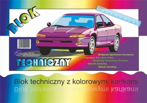 Blok techniczny Protos kolor A3 mix 8k