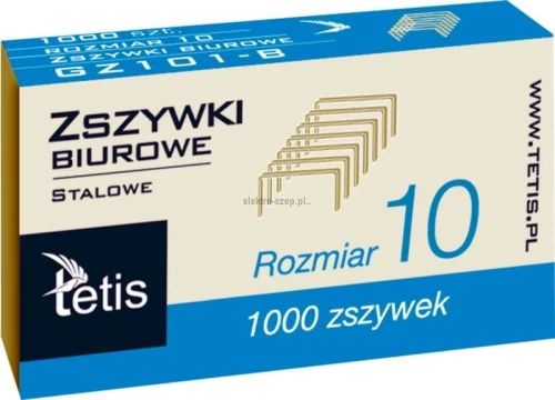 Zszywki 10 Tetis 10 1000 szt (GZ101-B)