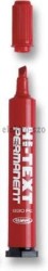 Marker permanentny Fibracolor HI-TEXT, czerwony 4,5 mm ścięta końcówka