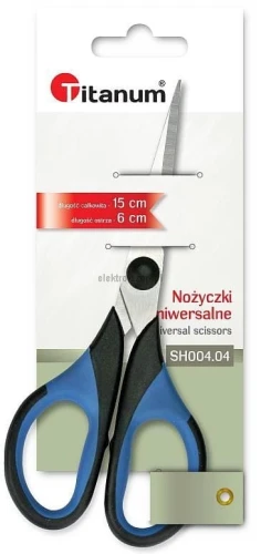 Nożyczki Titanum ergonomiczne 15 cm (SH004-04)