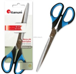 Nożyczki Titanum ergonomiczne 18 cm (SH004-03)
