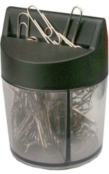 Spinacz okrągły Titanum srebrny w pudełku magnetycznym 28 mm 100 szt