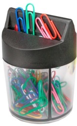 Spinacz okrągły Titanum w pudełku magnetycznym kolorowe 28 mm 100 szt