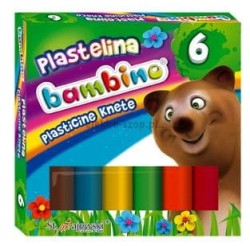 Plastelina St.Majewski 6 kol. BAMBINO mix