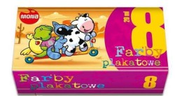 Farby plakatowe Mona kolor: mix 20 ml 8 kol.