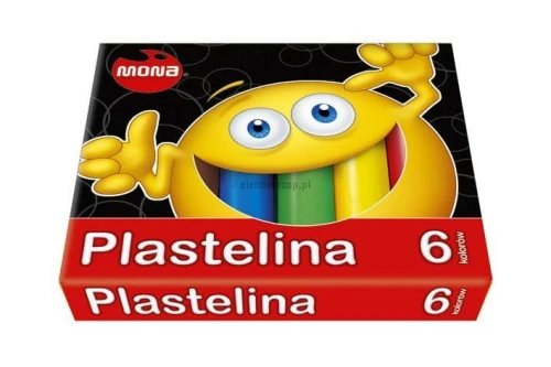 Plastelina Mona 6 kol. mix