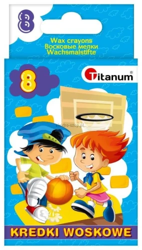 Kredki świecowe Titanum 8 kol. (2108D)