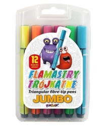 Flamaster Fun&amp;Joy Jumbo trójkątny 12 kol. (FJ-204-12)