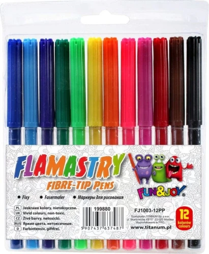 Flamaster Fun&amp;Joy 12 kol. (FJ1003-12PP)