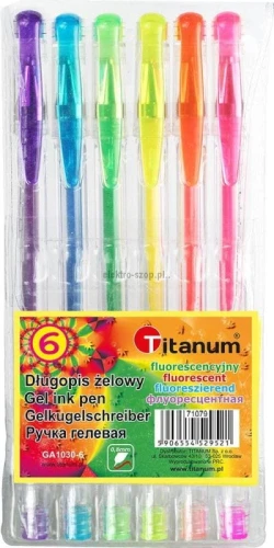 Długopis żelowy Titanum fluorescencyjny (GA1030)