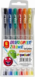 Długopis żelowy Fun&amp;Joy brokatowy 6 kolorów (FJ-MR6)
