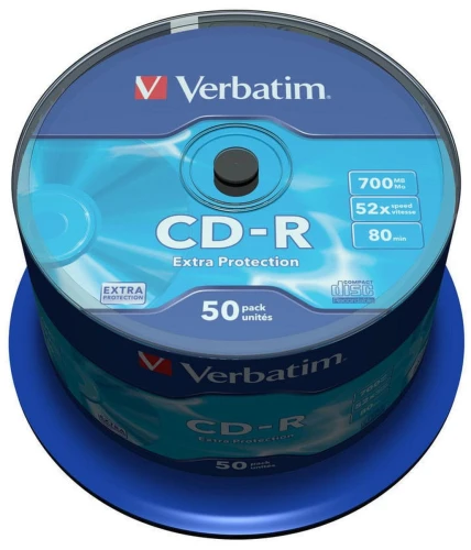 Płyta cd Verbatim CD-R cake 50 700 MB x52 (43351)