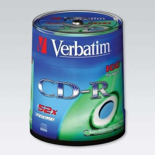 Płyta cd Verbatim CD-R cake 100 700 MB x52