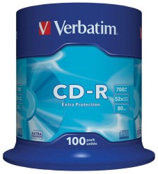 Płyta cd Verbatim CD-R cake 100 700 MB x52