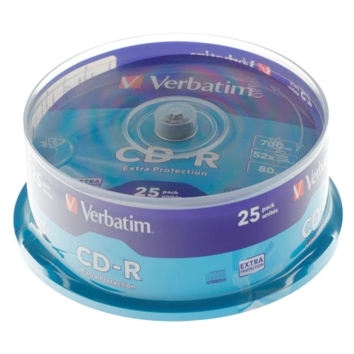 Płyta cd Verbatim CD-R cake 25 700 MB x52