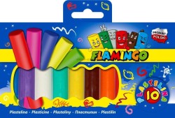 Plastelina Flamingo 10 kolorów