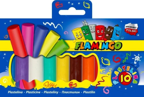 Plastelina Flamingo 10 kolorów