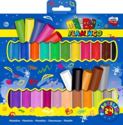 Plastelina Flamingo 24 kolory